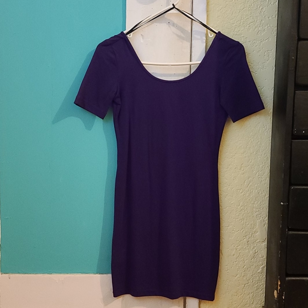 Short Purple Club Dress